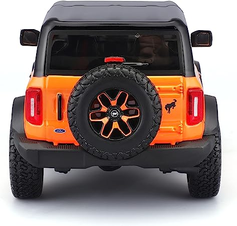 1:24 2021 Ford Bronco Badlands Black/Orange Harley Davidson 32272 Diecast