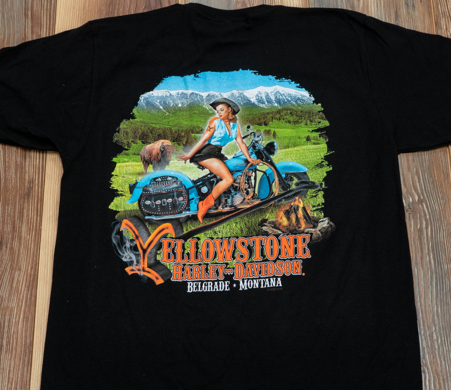 YHD Cowgirl Black T-Shirt