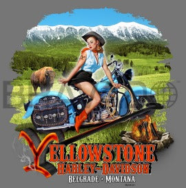 YHD Cowgirl Grey T-Shirt