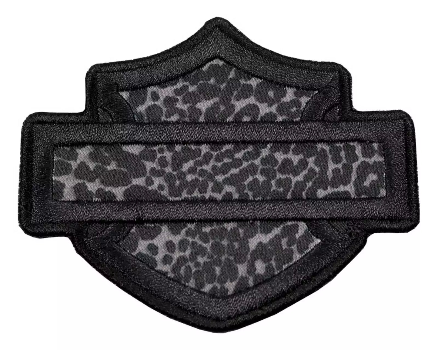 Harley-Davidson 3.5 in. Embroidered Cheetah Bar & Shield Emblem Sew-On Patch