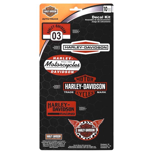 Harley-Davidson® 8 Piece Assorted Decal Kitz™, CG3900 – Yellowstone Harley- Davidson