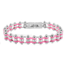 3/8" Wide Stainless Steel Motorcycle Bike Chain Bracelet