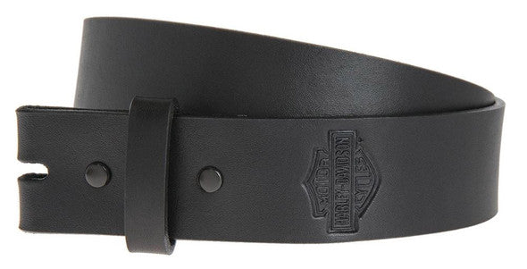 Plain and Simple Black Leather Belt Strap