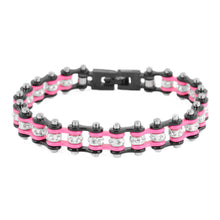 3/8" Wide Stainless Steel Motorcycle Bike Chain Bracelet