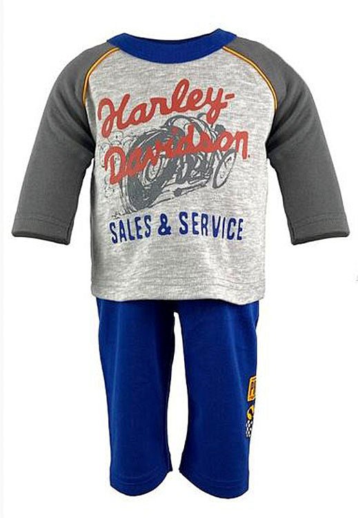 Harley-Davidson® Boys' 3/4 T-Shirt & Pull-On Pants Set | Two Piece Set - 2051201
