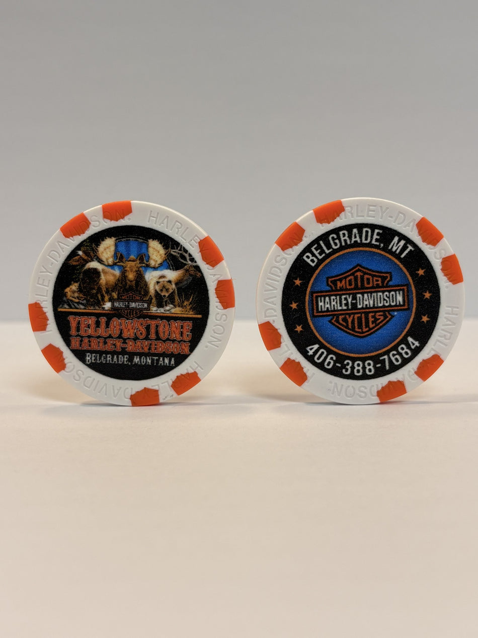Yellowstone Harley-Davidson Full Color Poker Chip