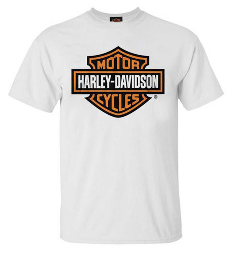 Harley-Davidson® Men's Bar & Shield Logo Crew-Neck Cotton T-Shirt - White