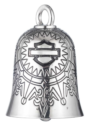 Harley-Davidson® Bar & Shield Logo Snowflake Pattern Ride Bell - Silver Finish