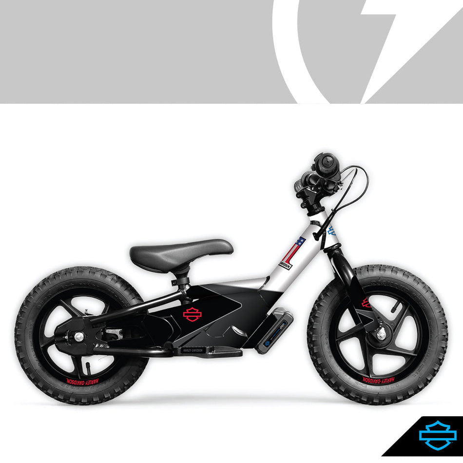 STACYC H-D IRONe #1 Graphic Kit - White