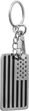Harley-Davidson 2-Sided American Flag and H-D Carbon Fiber Inlayed Key Chain