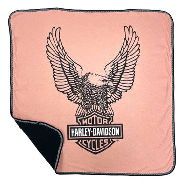 Harley-Davidson® Baby Winged Eagle Receiving Blanket (2 colors)