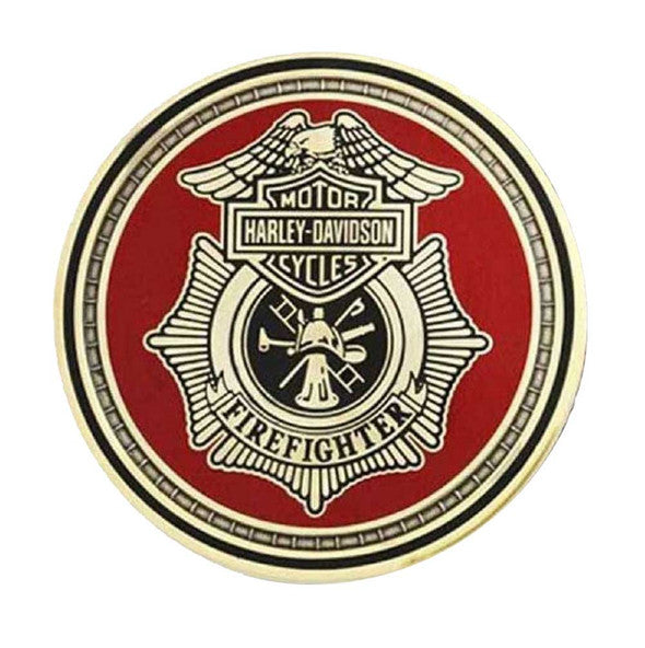 Harley-Davidson® Firefighter First In Last Out Challenge Coin 1.75''