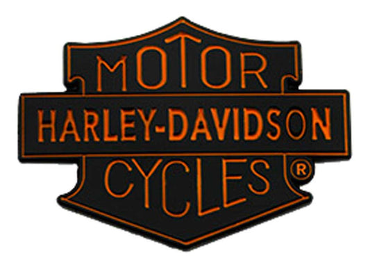 Harley-Davidson® 1.5 in. Motorcycles Trademark Shield Metal Pin, Black Finish