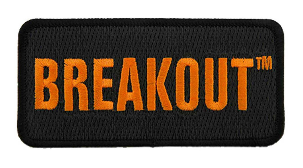 Harley-Davidson® 4 in Embroidered Breakout Emblem Sew-On Patch - Black/Orange
