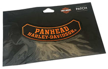 Harley-Davidson® 5 in. Embroidered Panhead Rocker Emblem Sew-On Patch - Black