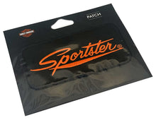 Harley-Davidson® 4 in. Embroidered Sportster Emblem Sew-On Patches - Black/Orange
