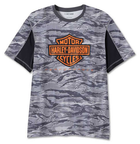 Harley-Davidson® Men's B&S Performance Camouflage Tee - Black 96036-24VM
