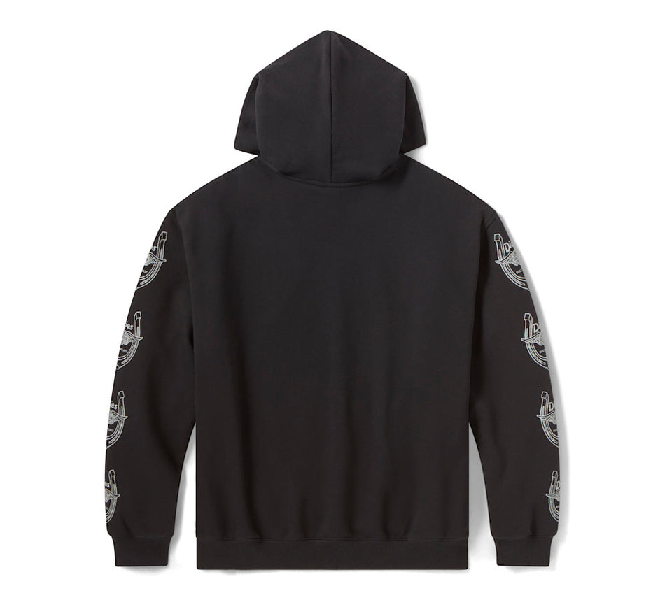 Dickies x H-D Winged Horseshoe Oversized Pullover Hoodie - Black