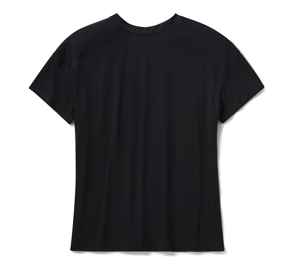 Women's H-D TECH Short Sleeve Top - Harley Black