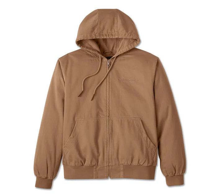 Bar & Shield Workwear Hooded Jacket - Toffee 97402-25VM