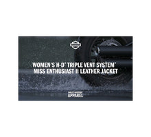 Women's H-D Triple Vent Miss Enthusiast II Leather Riding Jacket (only in XL)