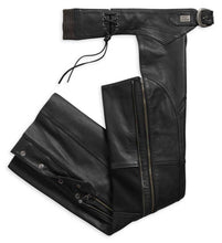 Harley-Davidson® Women's Deluxe II Midweight Leather Chaps, Black 98046-19VW