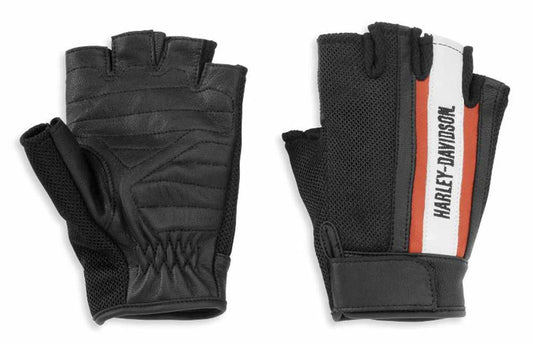 Harley-Davidson® Women's Miss Enthusiast Mesh/Leather Fingerless Glove 98169-21VW/000S