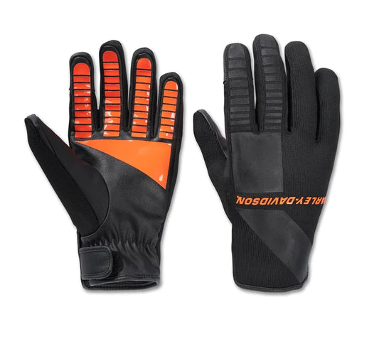 Men's H-D Waterproof Dyna Knit Mixed Media Gloves 98195-24VM/000M