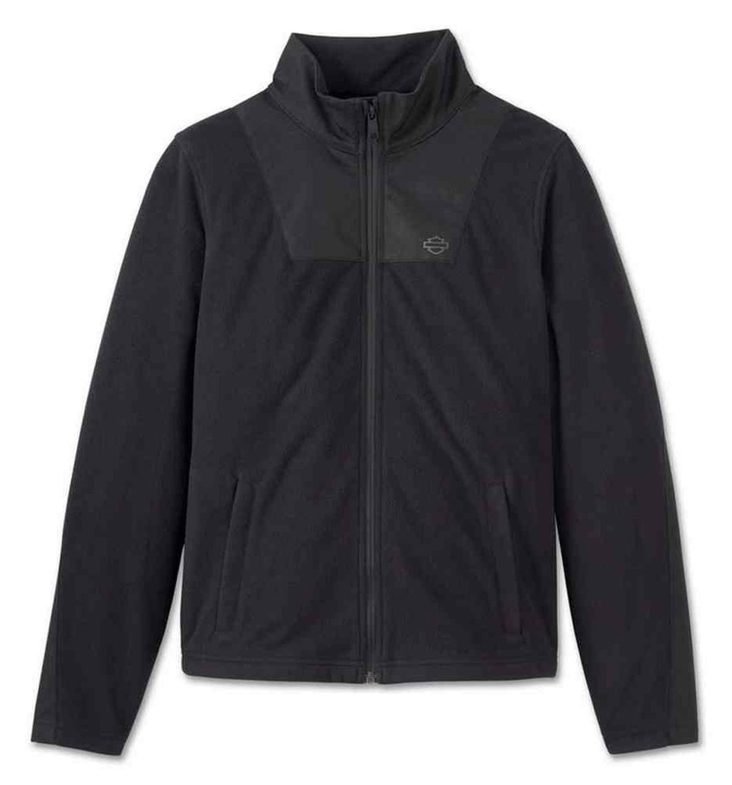 Harley-Davidson® Women's Flex Layering Fleece Zip Layer Jacket, Black