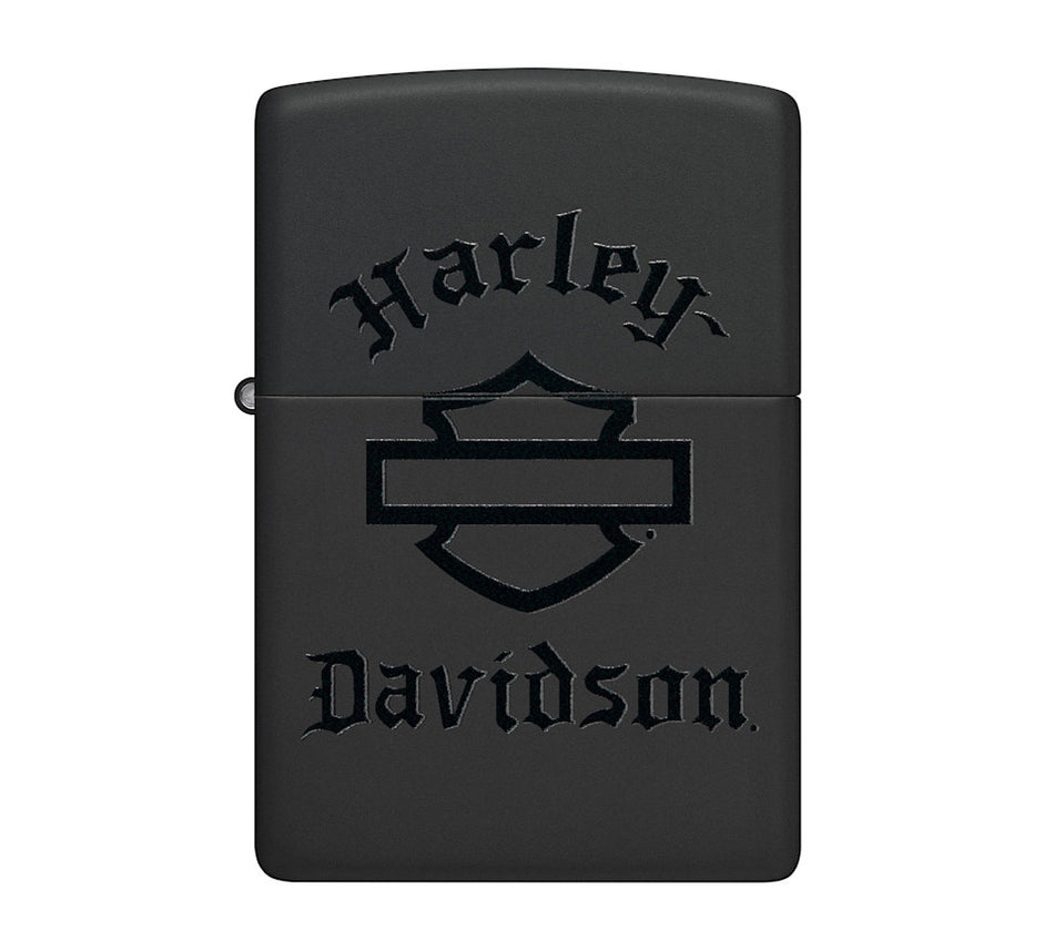 Harley-Davidson Bar & Shield Black Matte Zippo Lighter