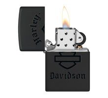 Harley-Davidson Bar & Shield Black Matte Zippo Lighter