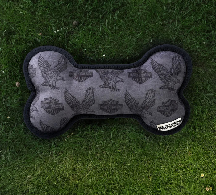 H-D Bar & Shield Eagle Plush Bone Dog Toy w/ Squeaker 98258-25VX