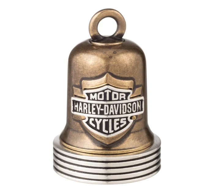 Brass Ribbed Edge Logo Ride Bell
