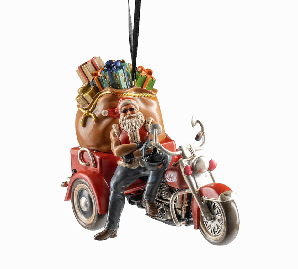 2025 Biker Santa Ornament