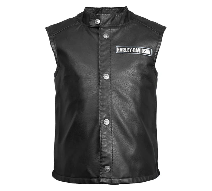 Kids Faux Leather Vest