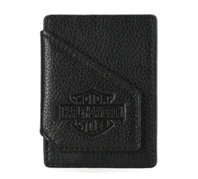 Men's Bar & Shield Core Pebble Card Case Wallet
