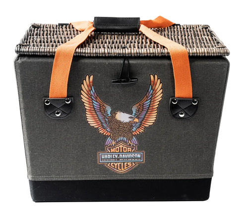 H-D Vivid Bar & Shield Eagle Picnic Basket