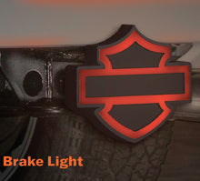 H-D Bar & Shield Light up Hitch Plug Cover