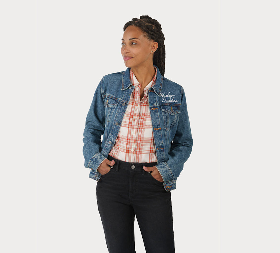 Women's Essential Bar & Shield Denim Jacket