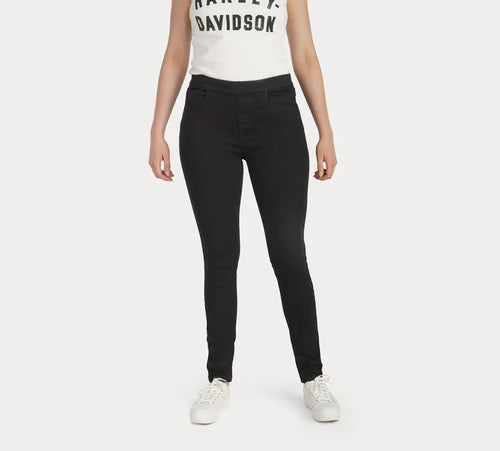 Women's Harley-Davidson High Rise Skinny Pull On Jeans (size 26)