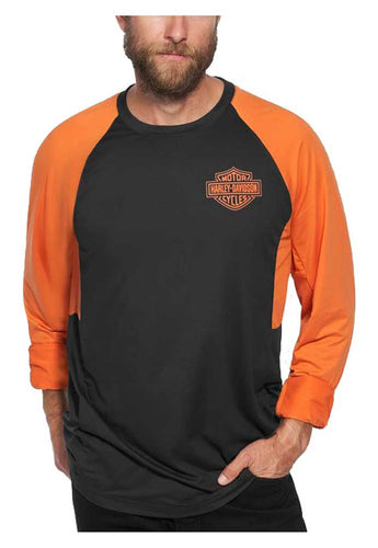 Harley-Davidson® Men's Performance B&S Colorblocked Shirt - Black 99052-22VM