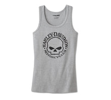 Women's Ultra Classic Skull Tank - Light Grey Heather