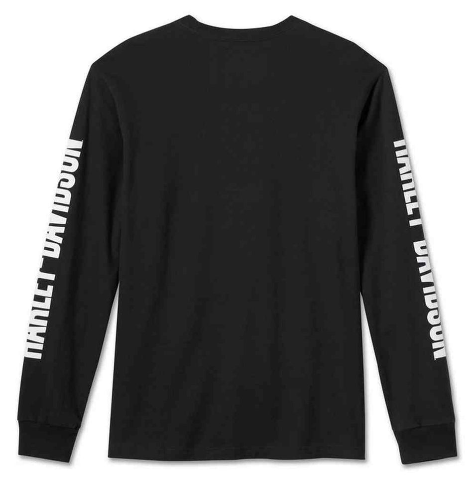 Harley-Davidson® Men's Bar & Shield Long Sleeve Shirt - Black 99081-24VM (only in 2X and 3X)