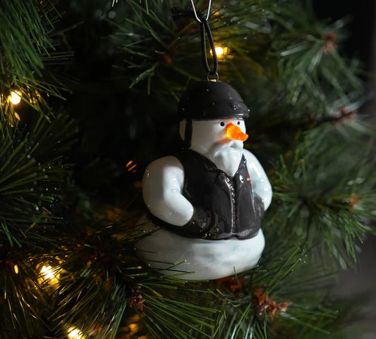 Biker Snowman LED Ornament HDX-99318 or 99082-25VX