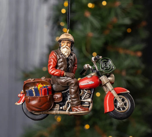 Biker Santa Ornament 99083-25VX or HDX-99316