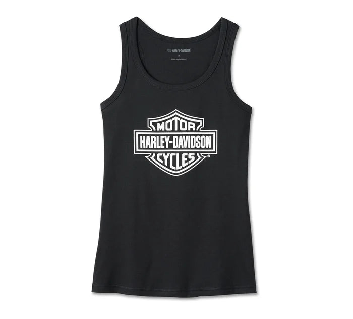Women's Bar & Shield Tank - Black Beauty 99097-24VW