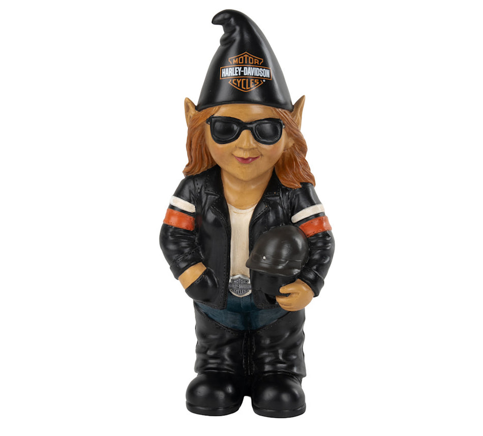 Lady Biker Gnome Sunny