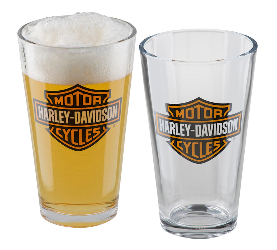H-D Bar & Shield Pint Glass Set of 2 Bar & Shield Pint Glass Set of 2
