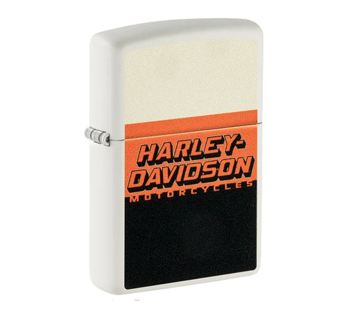 Harley-Davidson Color Image White Matte Windproof Lighter