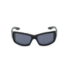 Sequoia Rectangular Motorcycle Riding Sunglasses - Shiny Black